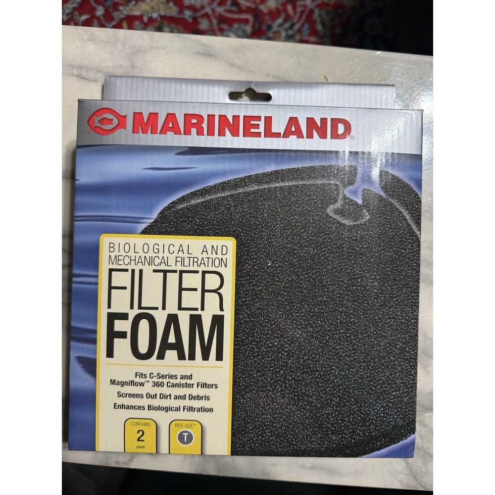 NEW Marineland Filter Foam - Fits C-360 Canister Filter (2 Per Pack) NEW